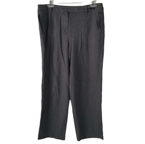 Talbots Gray Stretch Trousers Size 12 - Picture 1 of 13
